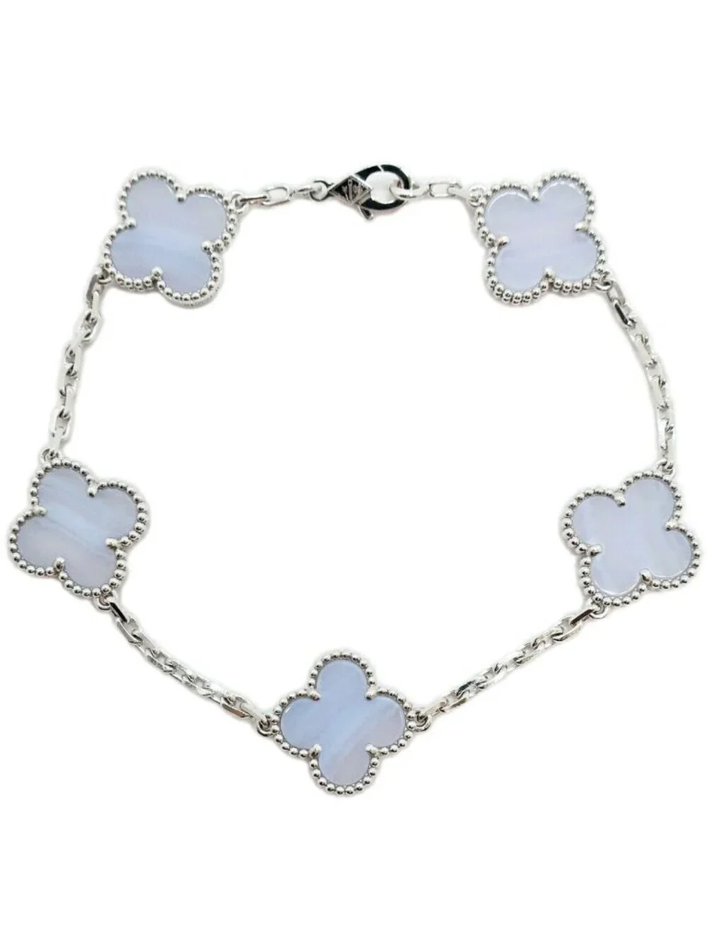 Van Cleef & Arpels Vintage Alhambra Bracelet Chalcedony